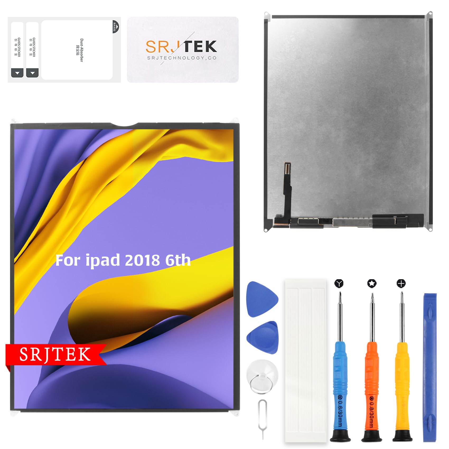 Apple iPad（第6世代、モデル番号A1893）用の交換用液晶パネル Amazon.co.jp: SRJTEK For iPad 2018 iPad 6 9.7” 第6世代 A1893 A1954